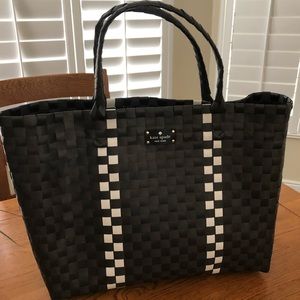 Kate Spade Large Woven Tote Bag.